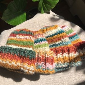 Colorful Scrap Beanies | Handmade Chunky Beanies